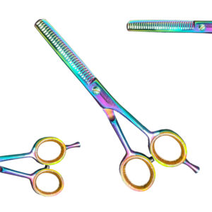 Thining Scissors Rainbow Colour.